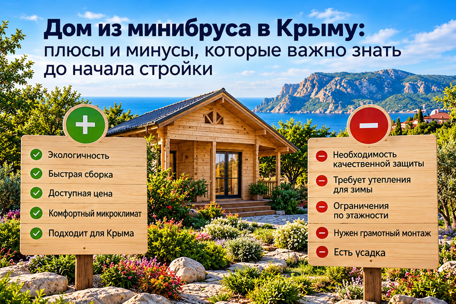 Дом из минибруса в Крыму: плюсы и минусы, которые важно знать до начала стройки
